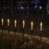 4pcs Led Electronic Candle Lights Waterproof Solar Lamp With Grounding Accessories For Garden Decoration Warm white light  4pcs 