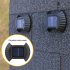 4pcs Led Outdoor Solar Lamp Intelligent Sensor Waterproof Automatic Garden Decorative Light Wall Lamp 8LED  white light 