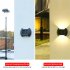 4pcs Led Outdoor Solar Lamp Intelligent Sensor Waterproof Automatic Garden Decorative Light Wall Lamp 8LED  white light 