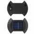 4pcs Led Outdoor Solar Lamp Intelligent Sensor Waterproof Automatic Garden Decorative Light Wall Lamp 8LED  Warm Light 