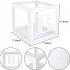 4pcs Love Love Transparent Balloon Boxes Lightweight Reusable For Baby Shower Birthday Party Valentine Day Decor BABY