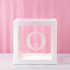 4pcs Love Love Transparent Balloon Boxes Lightweight Reusable For Baby Shower Birthday Party Valentine Day Decor BABY