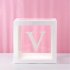 4pcs Love Love Transparent Balloon Boxes Lightweight Reusable For Baby Shower Birthday Party Valentine Day Decor BABY