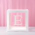 4pcs Love Love Transparent Balloon Boxes Lightweight Reusable For Baby Shower Birthday Party Valentine Day Decor BABY