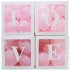 4pcs Love Love Transparent Balloon Boxes Lightweight Reusable For Baby Shower Birthday Party Valentine Day Decor BABY