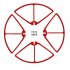 4pcs Main Blade Propeller   4pcs Propeller Protectors Blades Frame  For Syma X8 X8C X8W X8G X8HC X8HW X8HG RC Quadcopter Blue