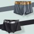 4pcs Men Underwear Trendy Graphene Middle Waist Stretch Large Size Sports Shorts For Students C XL