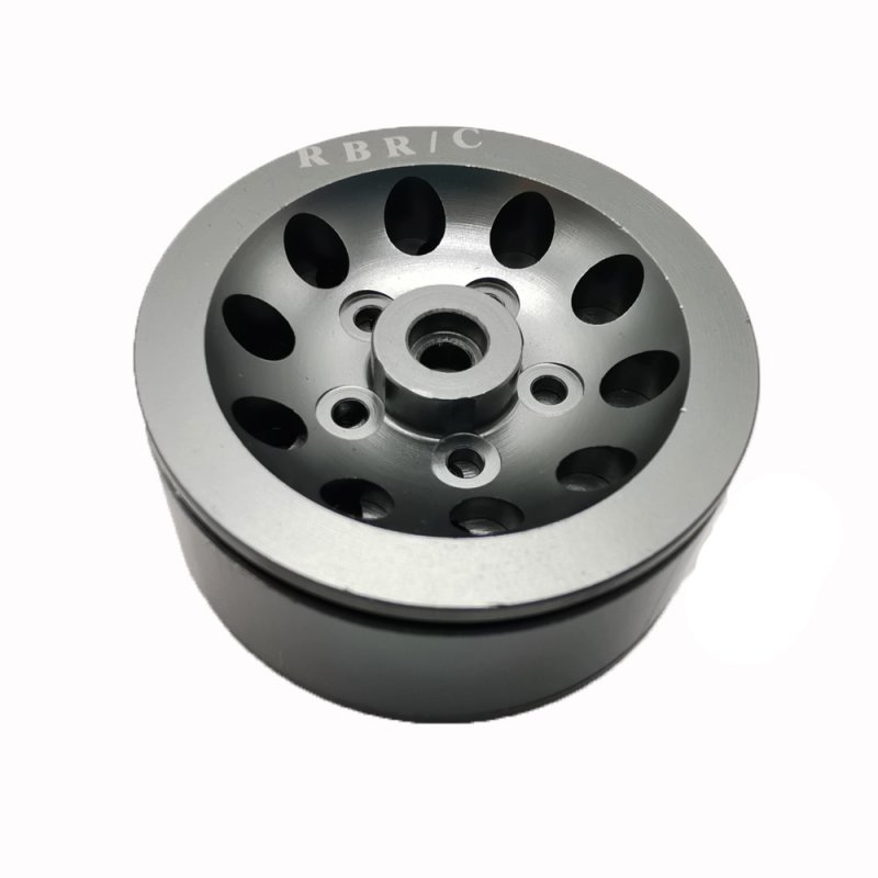 4pcs Mn Model Metal Clamping Pressure Tire Beadlock Wheel Rim & Rubber Tires Set For Wpl 1/16 Mn45 D90 91 96 99 99s 99a 1/12 Rc Car Model Titanium_1PCS