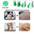 4pcs Pet Cat Silicone Foot Cover Washable Anti scratch Contrast Color Paw Protector Boot Pet Supplies Green and white mixed color