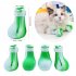 4pcs Pet Cat Silicone Foot Cover Washable Anti scratch Contrast Color Paw Protector Boot Pet Supplies Green and white mixed color