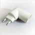 4pcs Plug In Light Socket  U S  Plug EU Plug To E26 E27 Plug In Light Bulb Socket Adapter Extender ETL Certification Socket Rotatable Plug With On Off Switch EU