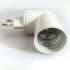 4pcs Plug In Light Socket  U S  Plug EU Plug To E26 E27 Plug In Light Bulb Socket Adapter Extender ETL Certification Socket Rotatable Plug With On Off Switch EU