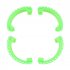 4pcs Propeller Protective Cover Anti collision Ring Drop Resistant Safety Cover Compatible For Dji Avata 4pcs black