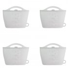 4pcs Reusable Silicone Storage Bags -30 ℃ -230 ℃ Heat Resistant 1000ml Large Capacity Food Storage Bags