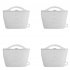 4pcs Reusable Silicone Storage Bags  30      230     Heat Resistant 1000ml Large Capacity Food Storage Bags For Sandwich Snack White