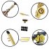 4pcs Saxophone Kit Dental Pad 3D Clean Swab Mute Mouthpiece Brush for Alto Tenor Soprano Sax Clarinet Musical Instrument Accessory 4 piece set