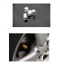 4pcs  Set Aluminium Alloy Stem Air Valve Caps Car Automobile Wheel Tires Leak Proof Airtight Covers Purple