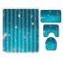 4pcs Shower  Curtain Non slip Rug Toilet  Lid  Cover Bath  Mat For  Bathroom pj19912 a012 Shower curtain 180 180cm three piece set 45 75cm