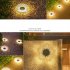 4pcs Solar Garden Light With 12 LED Outdoor Solar Landscape Lights IP65 Waterproof Pastoral Warm Light In Ground Lamp For Backyard  Lawn  Garden  Yard 011