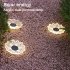 4pcs Solar Garden Light With 12 LED Outdoor Solar Landscape Lights IP65 Waterproof Pastoral Warm Light In Ground Lamp For Backyard  Lawn  Garden  Yard 011