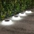 4pcs Solar Ground Light With 14 LED Beads Rechargeable Solar Panel Outdoor Solar Landscape Lights IP65 Waterproof Warm Light In Ground Lamp For Backyard Lawn    w