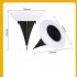4pcs Solar Ground Light With 14 LED Beads Rechargeable Solar Panel Outdoor Solar Landscape Lights IP65 Waterproof Warm Light In Ground Lamp For Backyard Lawn    w