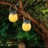 4pcs Solar Led Electronic Candle Light Flickering Flame Mason Jar Lamp for Halloween Christmas Decor without Bottle
