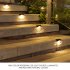 4pcs Solar Led Stairs Light Outdoor Waterproof Lamps Colorful Light