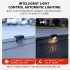 4pcs Solar Led Stairs Light Outdoor Waterproof Lamps Colorful Light