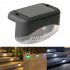 4pcs Solar Led Stairs Light Outdoor Waterproof Lamps Colorful Light