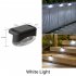 4pcs Solar Led Stairs Light Outdoor Waterproof Lamps Colorful Light