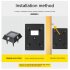 4pcs Solar Wall Lights Intelligent Light Control System Outdoor Waterproof Courtyard Garden Landscape Decoration Colorful Light