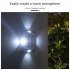 4pcs Solar Wall Lights Intelligent Light Control System Outdoor Waterproof Courtyard Garden Landscape Decoration Colorful Light