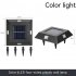 4pcs Solar Wall Lights Intelligent Light Control System Outdoor Waterproof Courtyard Garden Landscape Decoration Colorful Light