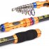 4pcs Telescopic Fishing Rod Set with Hooks Fishing Lures Carbon Fiber Fishing Tackle 1 8m