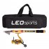 4pcs Telescopic Fishing Rod Set with Hooks Fishing Lures Carbon Fiber Fishing Tackle 3 6m