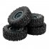 4pcs Track Wheels Spare Parts for 1 16 WPL B14 C24 FY001 FY002 FY003 Military Truck RC Car Upgraded version of the big tire