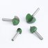 4pcs Tungsten Steel Alloy 6mm Shank Diameter Router Bit Round Nose Semicircle Woodworking Tool