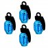 4pcs Universal Wheel Tyre Valve Caps Aluminum Grenade Bomb Shape Bicycle Tire Air Valve Cover for Car Truck Motocycle sky blue