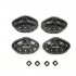 4pcs Upgrade Track Wheels Spare Parts for 1 16 WPL B14 C24 Military Truck RC Car as shown