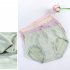 4pcs Women Underwear Panties Mid waist Seamless Cotton Inner Breathable Briefs With Cute Bowknot Decoration 4pcs One size