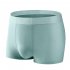 4pcs box Men Ice Silk Panties Seamless Breathable Boxer Shorts Graphene Large Size Underwear blue sky and white clouds XL