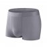 4pcs box Men Ice Silk Panties Seamless Breathable Boxer Shorts Graphene Large Size Underwear blue sky and white clouds XL