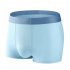 4pcs box Men Ice Silk Panties Seamless Breathable Boxer Shorts Graphene Large Size Underwear blue sea and sky 4XL