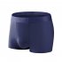 4pcs box Men Ice Silk Panties Seamless Breathable Boxer Shorts Graphene Large Size Underwear blue sea and sky 4XL
