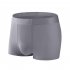 4pcs box Men Ice Silk Panties Seamless Breathable Boxer Shorts Graphene Large Size Underwear blue sky and white clouds 2XL