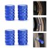 4pcs set Car Tire Colorful Aluminum Alloy Valve Cap Wheel Valve Cover Dust Cap blue
