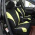 4pcs set Car seat Cover Protector Seat Comfortable Dustproof Headrest Front Seat Covers Blue black