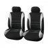 4pcs set Car seat Cover Protector Seat Comfortable Dustproof Headrest Front Seat Covers Gray black