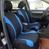 4pcs set Car seat Cover Protector Seat Comfortable Dustproof Headrest Front Seat Covers Blue black